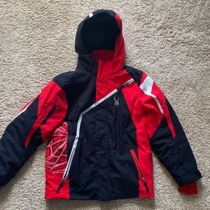 Spyder Kids Ski Jacket - Red and Black Size 12